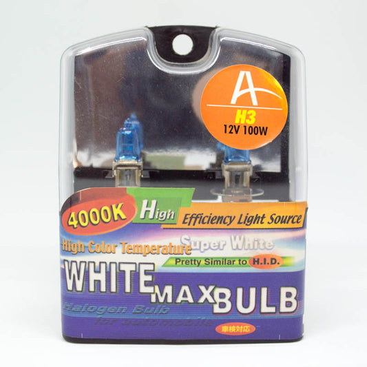 H3 Super White Bulbs Pair