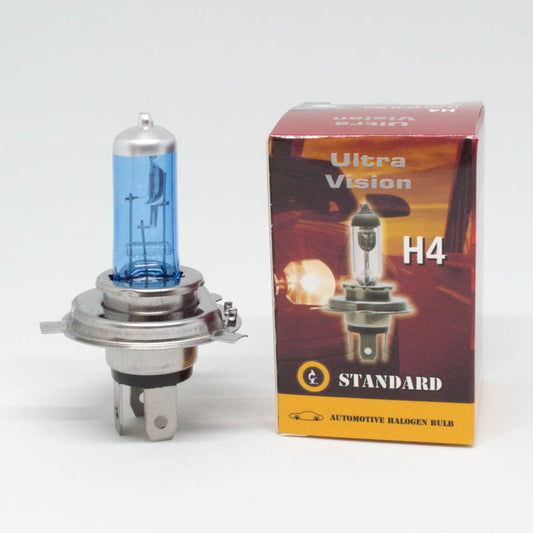 H4 12V 60/55W Halogen Super White Bulb