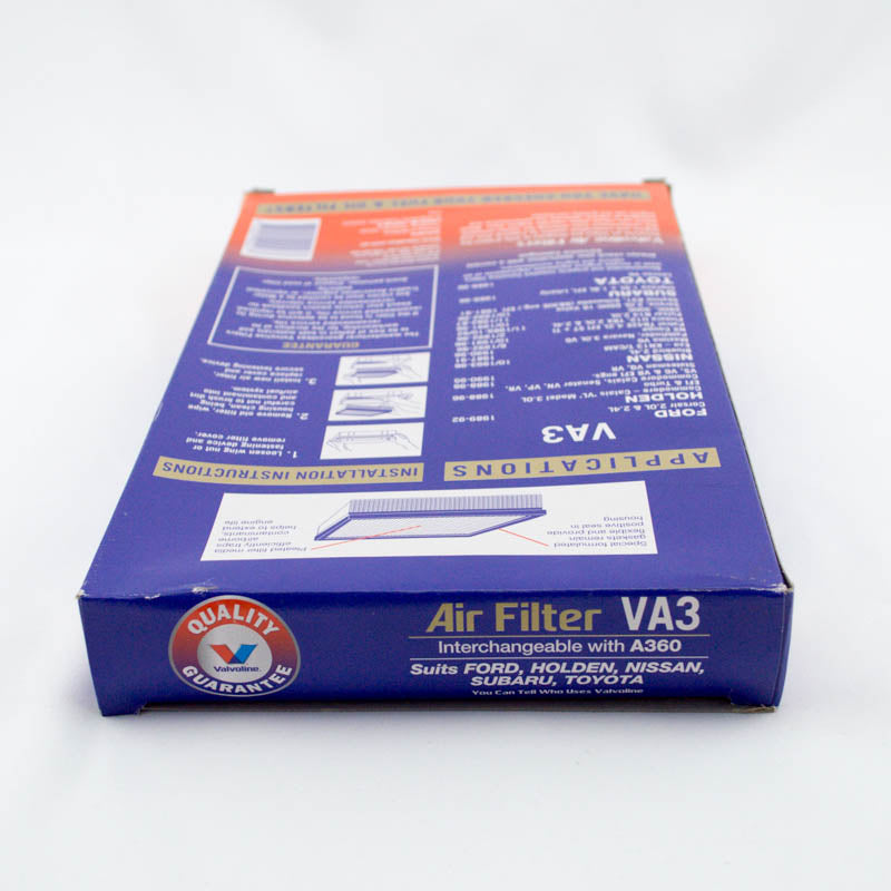 Valvoline Air Filter VA3 A360 Interchange