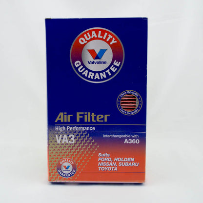 Valvoline Air Filter VA3 A360 Interchange